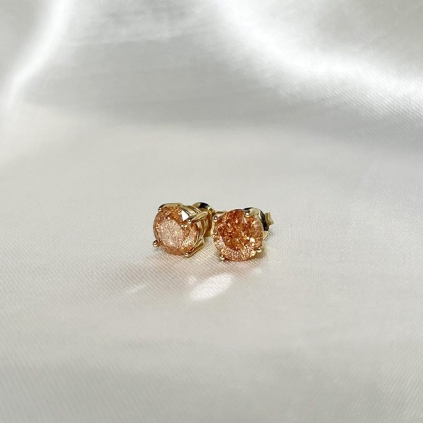 Brinco Ponto de Luz Champagne Glow