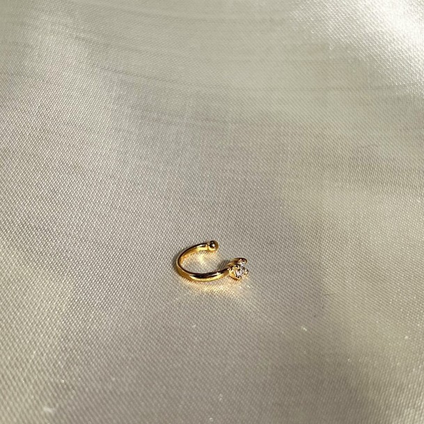 Piercing Fake Com Ponto de Luz