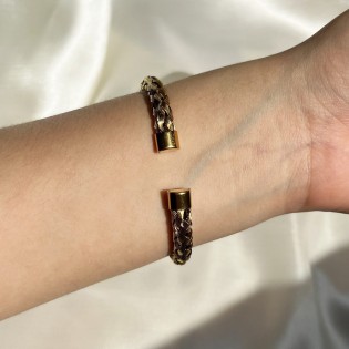 Bracelete Cordão Entrelaçado