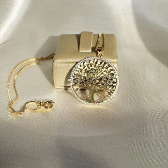 Colar Árvore da Vida Cravejada
