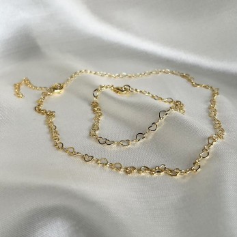 Pulseira Corações Entrelaçados