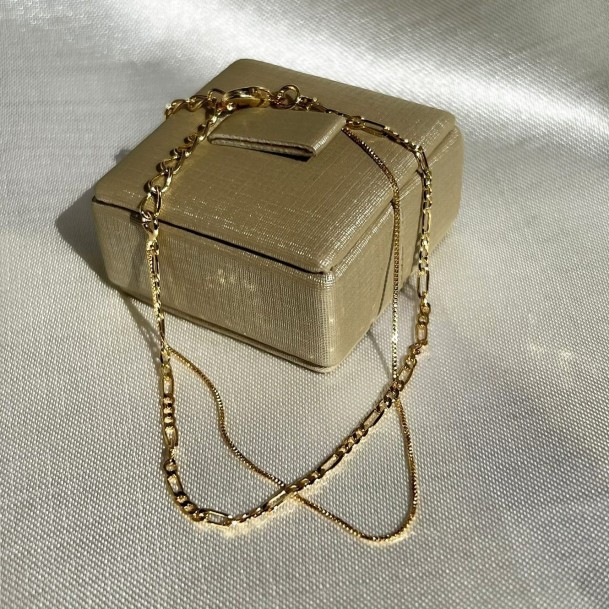 Pulseira Dupla Com Elos