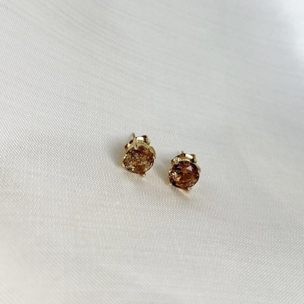 Brinco Ponto de Luz Âmbar