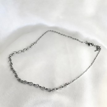 Colar Choker Elos Trabalhados