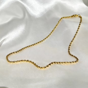 Colar Cordão Baiano Dourado