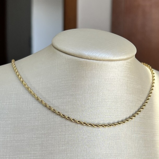 Colar Cordão Baiano Dourado