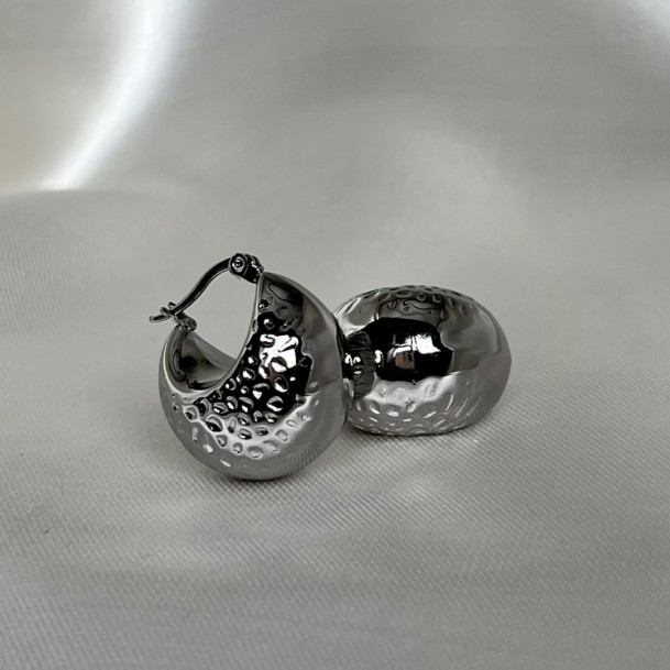 Brinco Argola Martelada