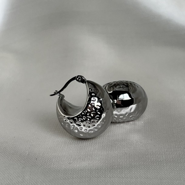 Brinco Argola Martelada