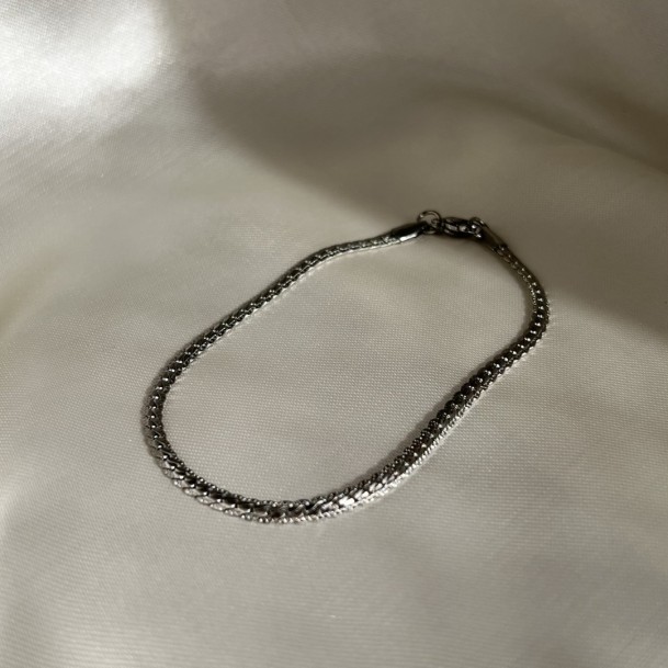 Pulseira Trançada Fina