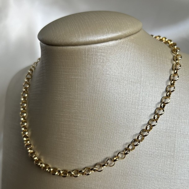 Colar Argolas Entrelaçadas