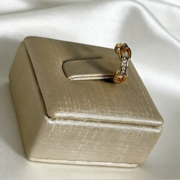 Piercing Fake Elos Com Cravejados